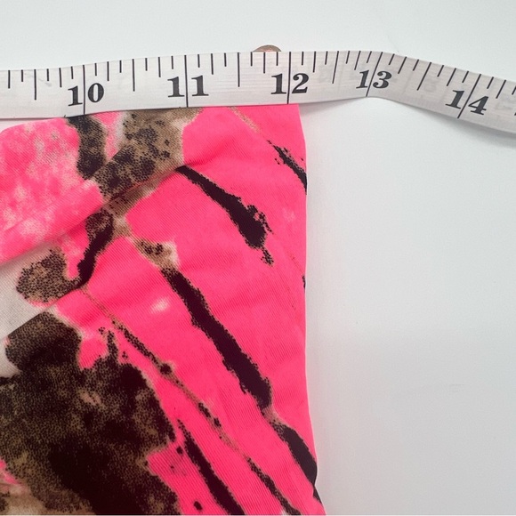 Venus XS Animal Print Sleeveless Top Pink Brown Beaded Detail Crisscross Back - Picture 10 of 11